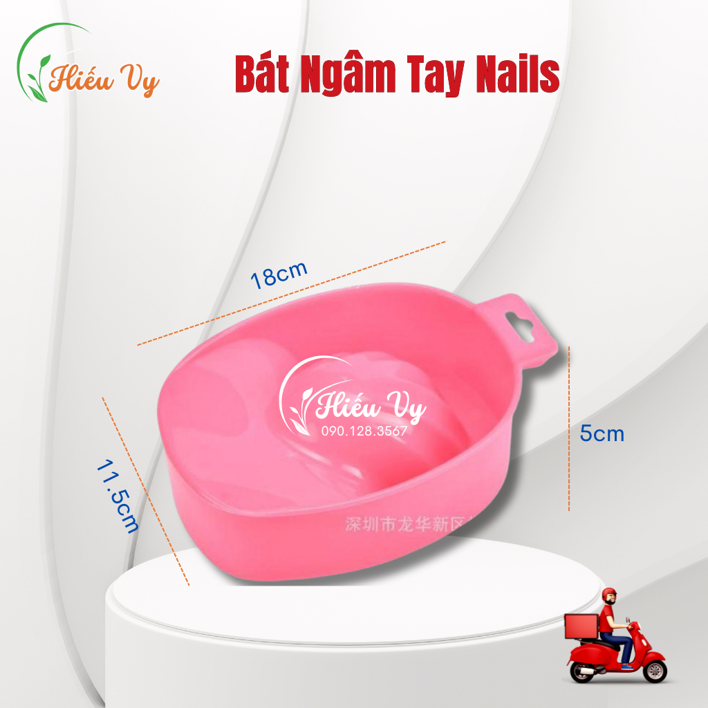 Bát nhựa ngâm tay vỏ sò làm nail | Bát ngâm tay nails, spa