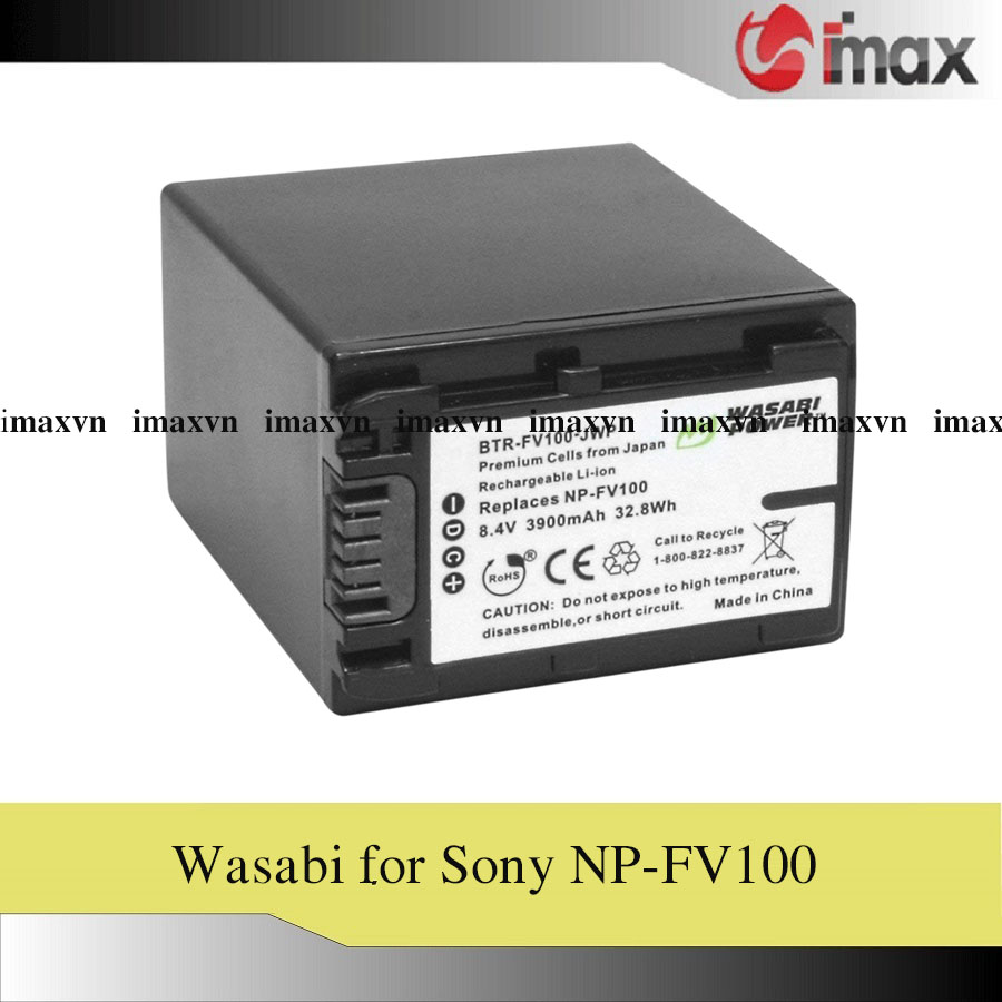 Pin máy ảnh wasabi for sony np-fv100