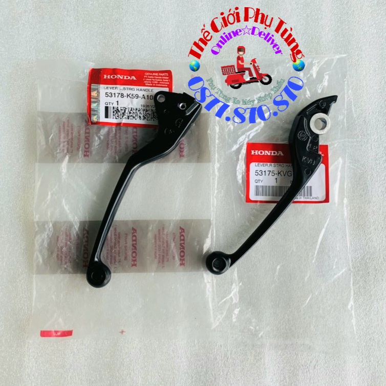 Cặp tay thắng vario - click 2015-2017 zin mới - 53178-k59-a10/ 53175-kvg-a21