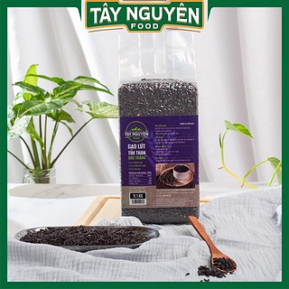 Gạo lứt tím than sóc trăng eat clean 1kg - tây nguyên food