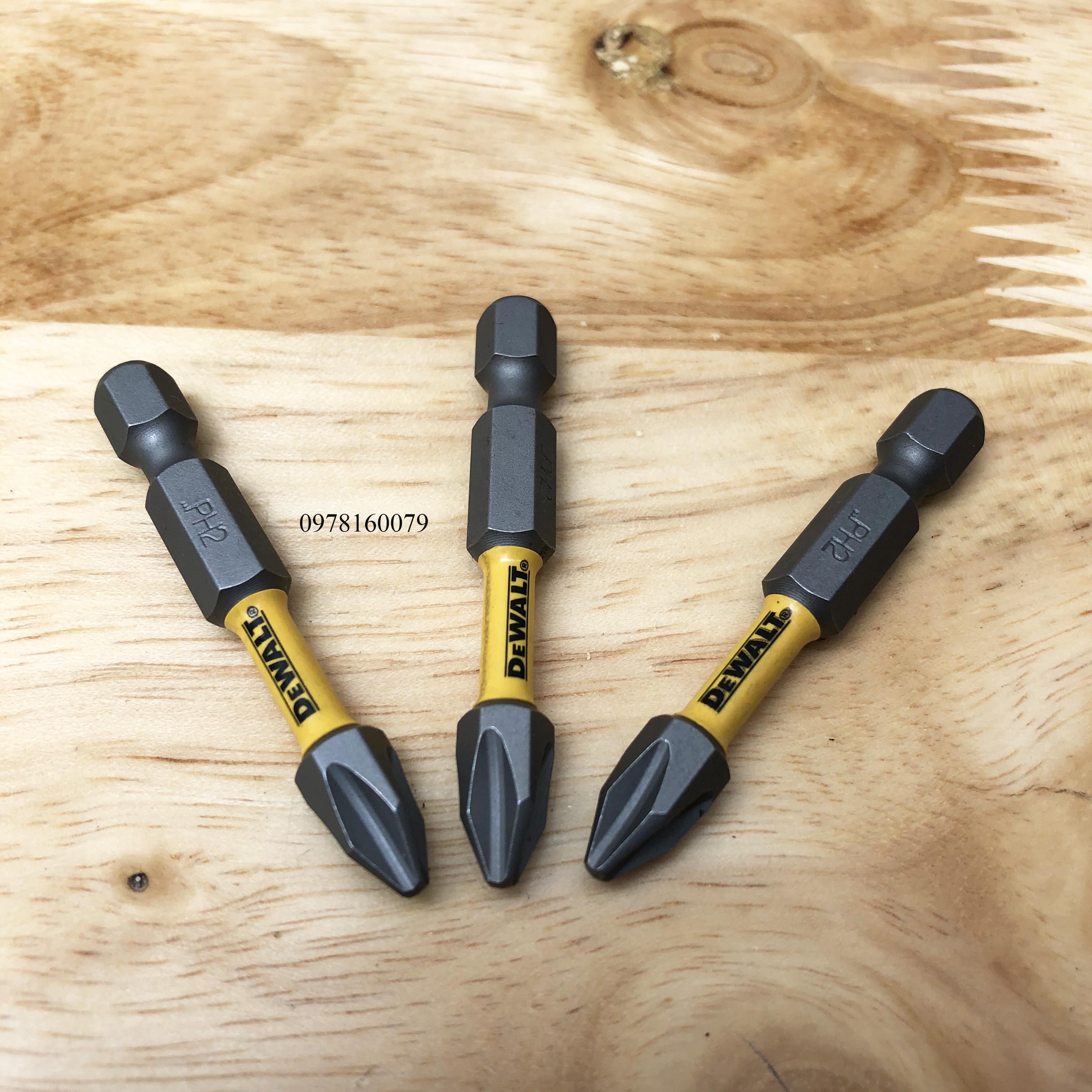 [NPS] Combo 3 mũi vít bake 1 đầu Ph2x50mm Dewalt chính hãng