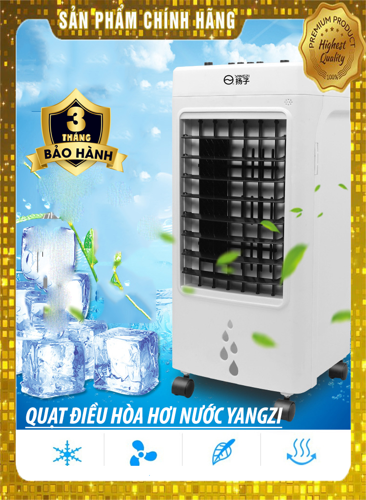Quạt điều hòa - quạt - quạt hơi nước quạt hơi nước điều hòa không khí yangzi + tặng kèm 2 viên đá khô, quạt điều hòa hơi nước đá, quạt điều hòa hơi nước gia đình yangzi - dung tích 6l - bảo hành toàn quốc