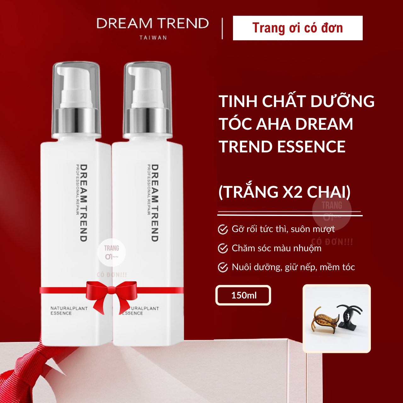 2 chai aha tinh chất dưỡng tóc dream trend