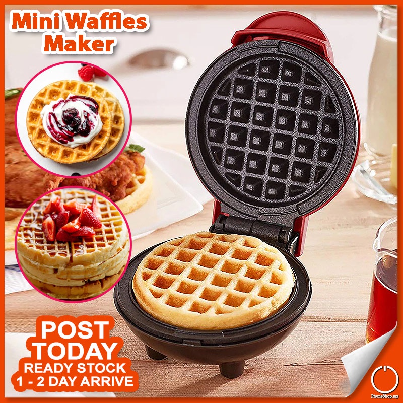 Máy làm bánh quế mini sandwich bánh trứng lò nướng điện pancake máy làm đồ ăn sáng,máy nướng bánh tổ ong,máy nướng bánh sandwich mini bề mặt chống dính kép giúp cho bánh chín đều mọi mặt tiêu thụ điện năng thấp,tiện nghi gđ