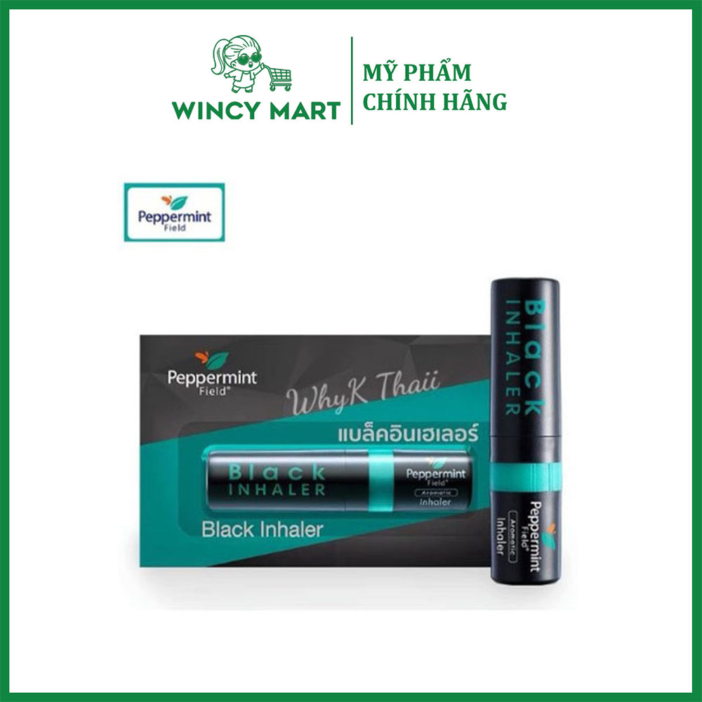 Ống hít đen 2 đầu black inhaler peppermint field thái lan thông mũi mát họng phiên bản đặc biệt nội địa thái lan
