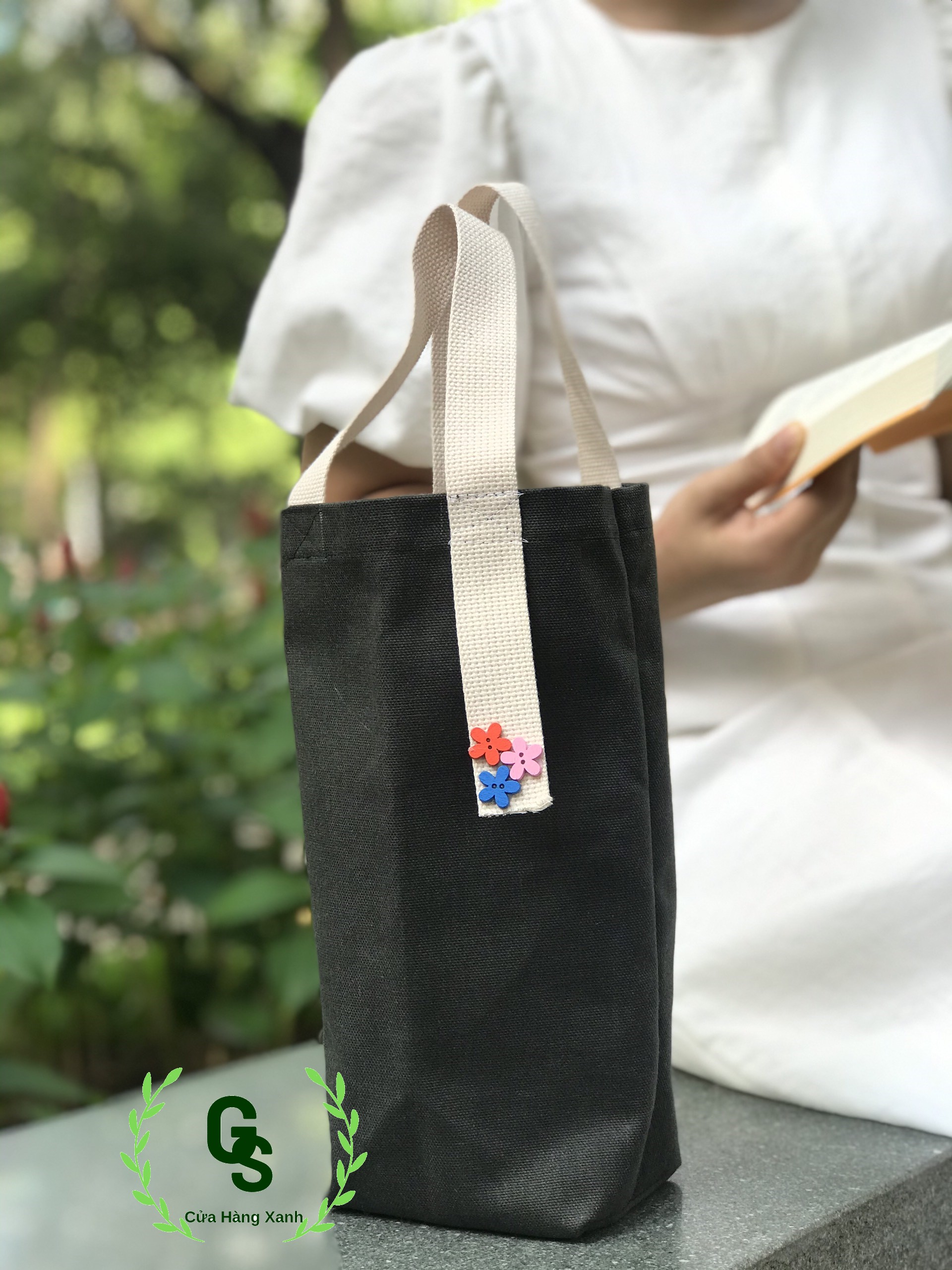 [HCM]Túi Đựng Bình Nước Bình Giữ Nhiêt Ly Giữ Nhiệt Thái Lan Từ 900ml trở lên Giá Rẻ - Tặng nút gỗ ngộ nghĩnh