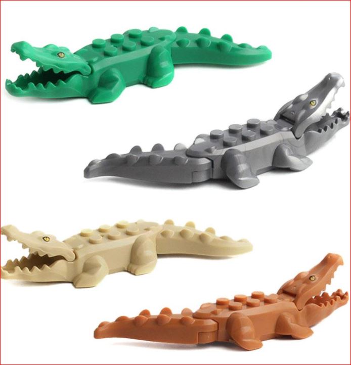 WUHUI 6 bộ Lego Động vật Minifigures Thế giới biển Bộ đồ chơi Xây dựng bằng Nhựa nhiều màu-SKU-LEG6-u