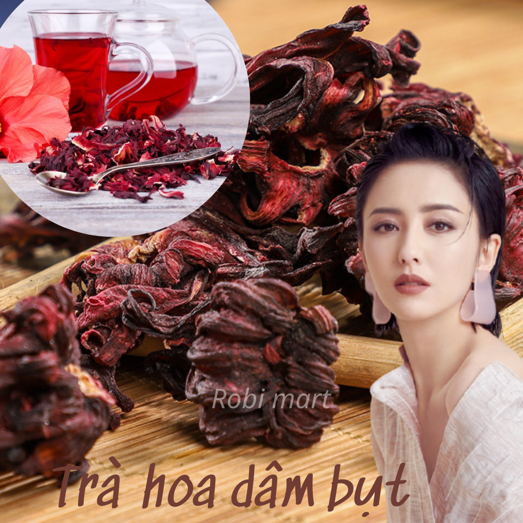 Trà hoa dâm bụt sấy khô (Gói 50gram) - Trà thải độc, chống lão hóa.