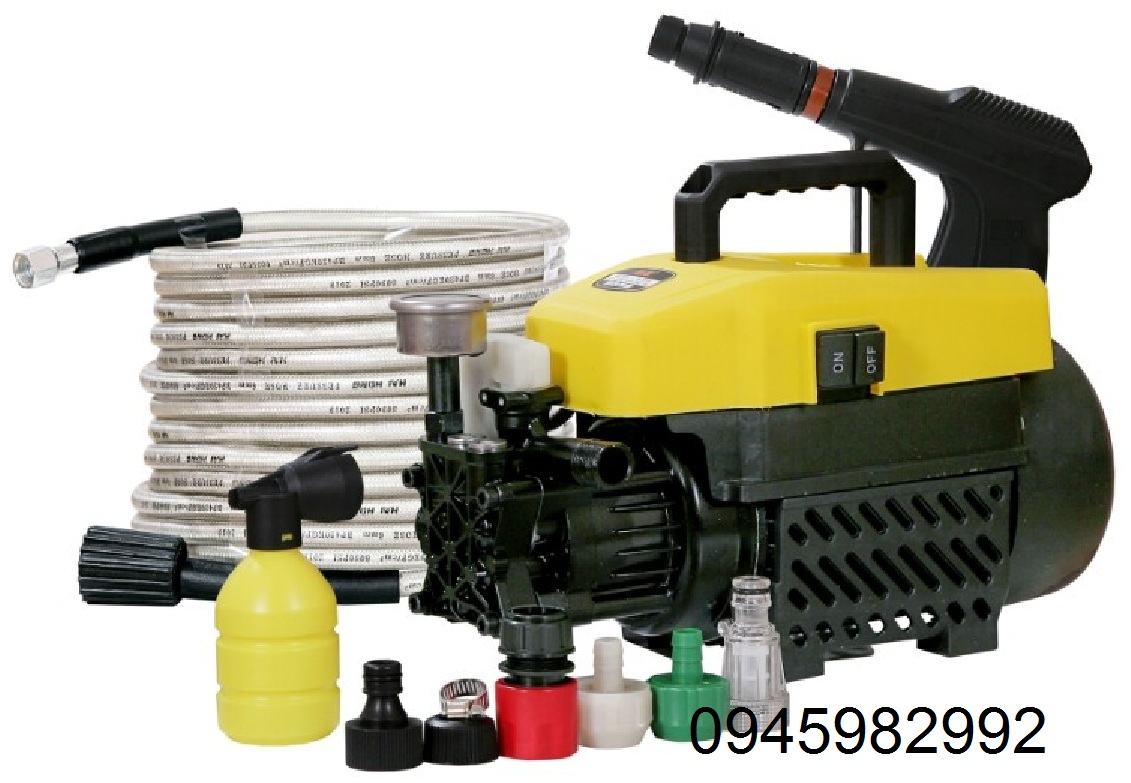 Máy rửa xe  áp lực mạnh  - Hàng CÔNG TY- Tặng bình xịt tuyết. day 10m