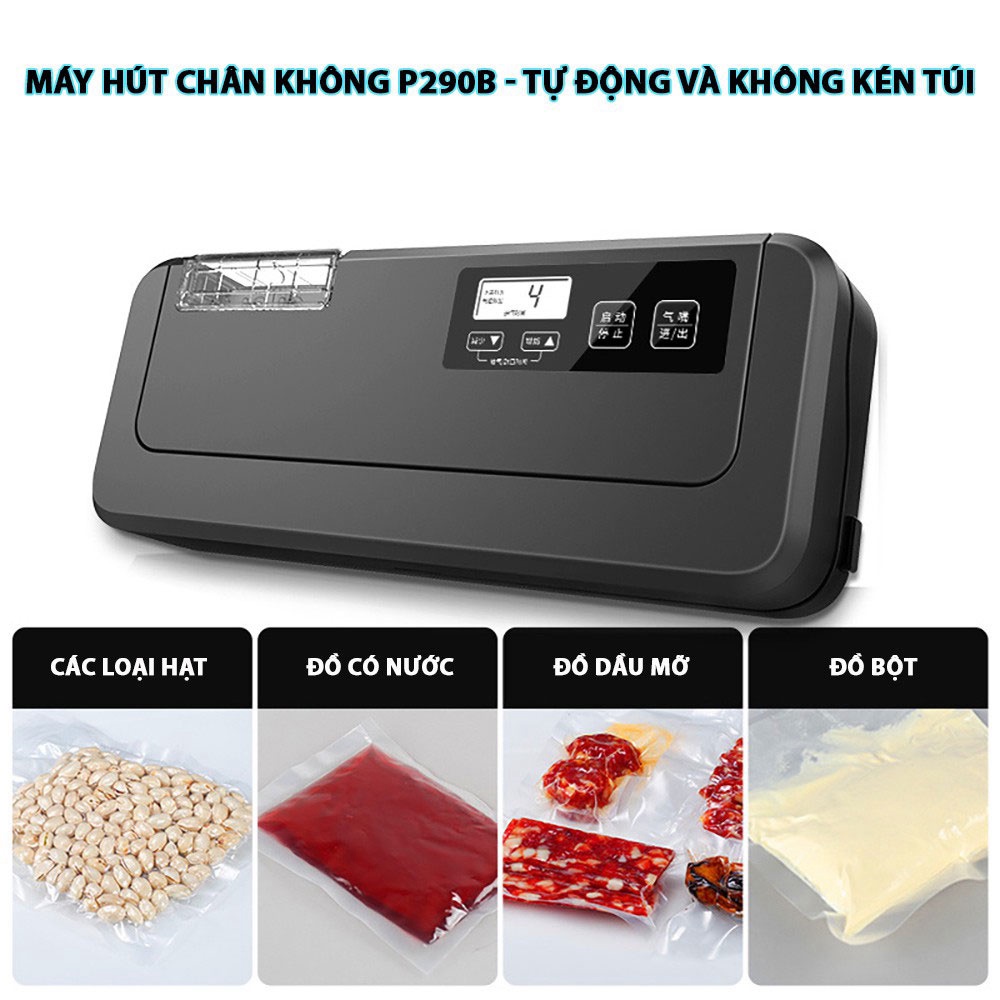 Máy hút chân không p290b yz30b Máy Hút Chân Không Không Kén Túi P290 P290B Hàng Chuẩn hút và hàn tự động các loại túi, mối hàn kín - Bảo hành 12 tháng