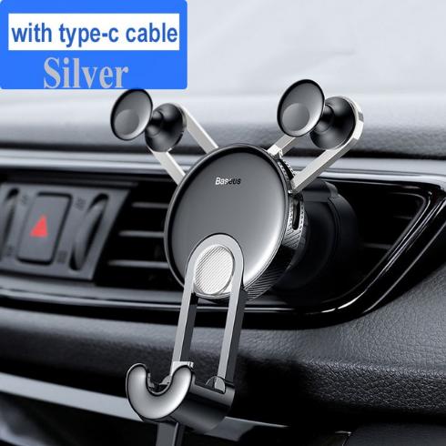 [BẢO HÀNH 6 THÁNG] Giá đỡ điên thoại trên xe ô tô Baseus  chân sạc USB to type-C cho điện thoại di động