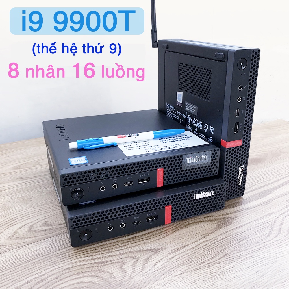 Mini pc đồng bộ lenovo thinkcentre m720q m920q i9 9900t hỗ trợ card màn hình rời