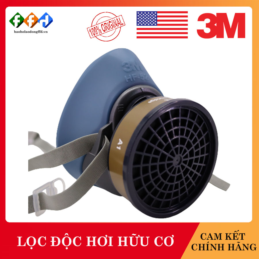 Bộ mặt nạ 3M HF52 2 món , Mặt nạ chống độc,bụi khói,hơi hữu cơ-Mặt nạ phun xịt hóa chất