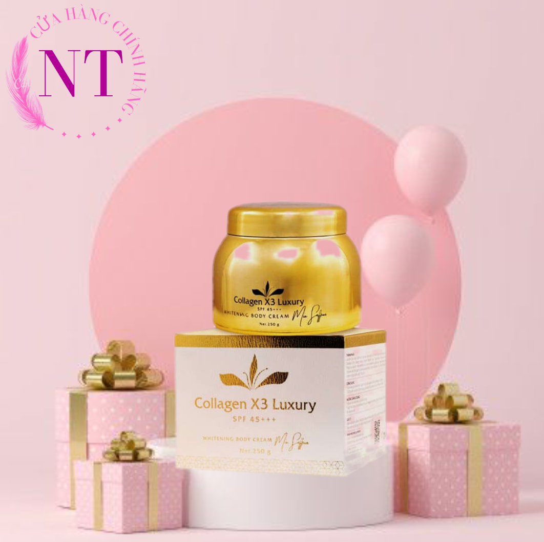 [HCM] Combo 2 Hộp Kem body collagen x3 Luxury Đông Anh Mix Saffron 250gr Chính hãng