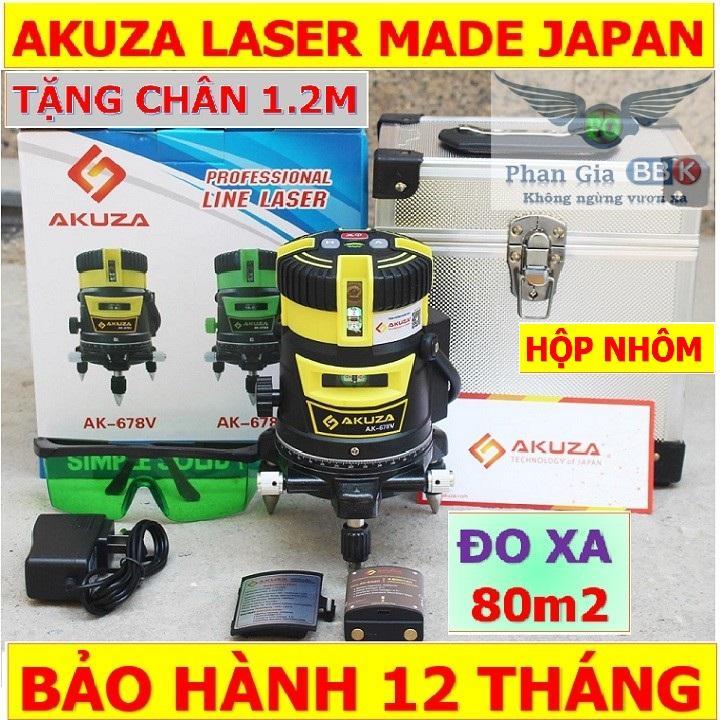 Máy cân bằng laze 5 tia xanh, máy bắn cốt laze 5 tia xanh, máy cân mực laze chuẩn - tặng chân 1,2m