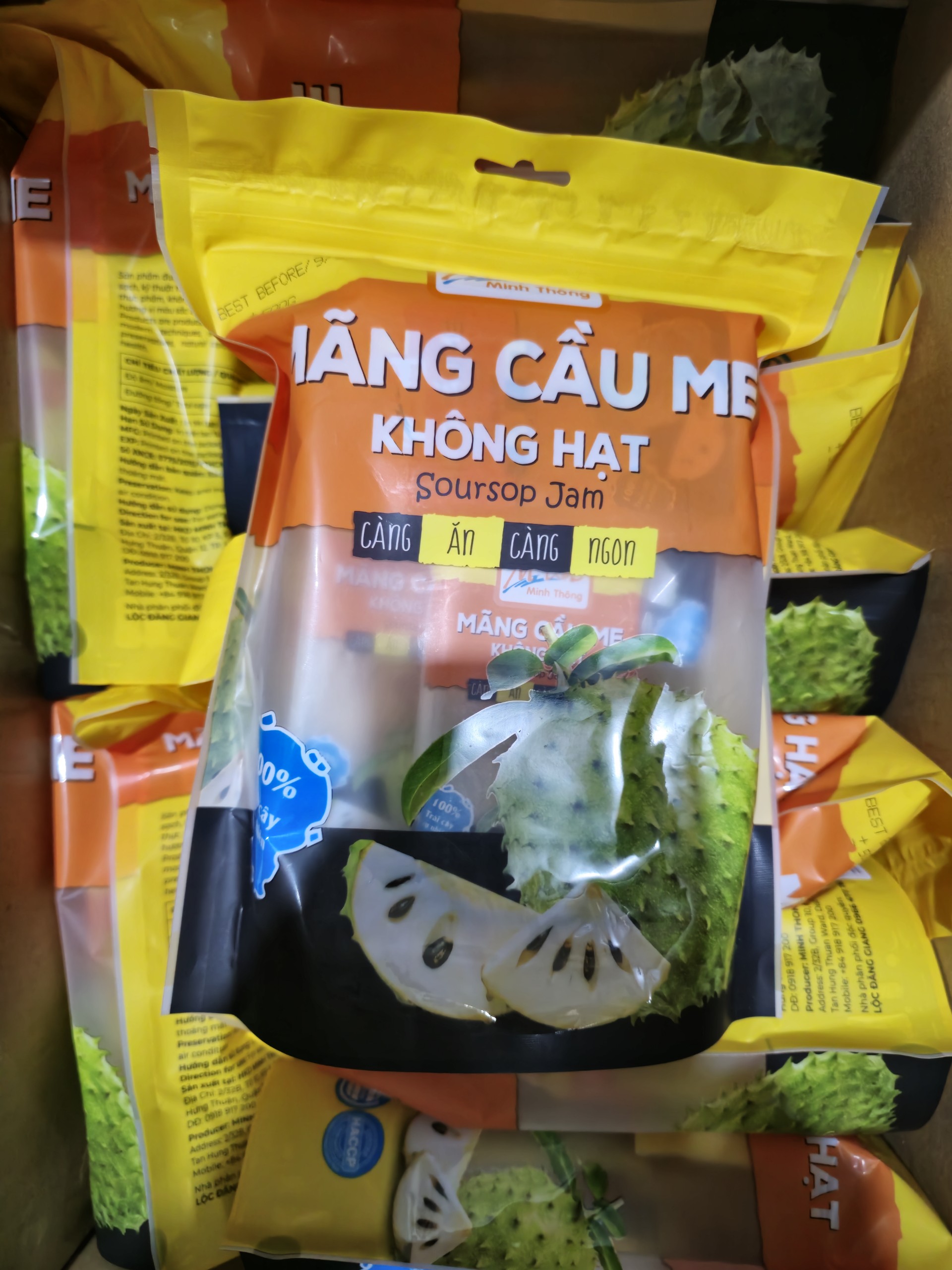 [HCM]Mãng cầu sấy 500gram Date mới