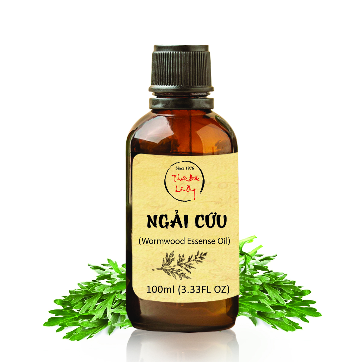Tinh dầu Ngải Cứu 100ml, giảm đau bụng kinh, xoa bóp cổ vai gáy, cánh tay nhức mỏi, ngừa ho, cảm cúm