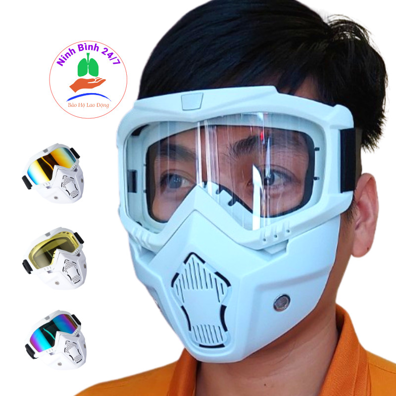 Kính Beon, kính phượt bảo vệ mắt, chống bụi đi đường, tháo lắp dễ dàng