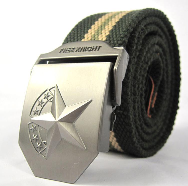 Thắt lưng nam ??Freeship?? dây nịt VẢI DÙ hình ngôi sao vải dày chắc chắn