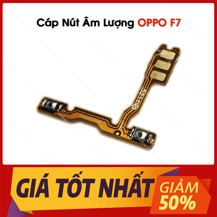 Cáp nút âm lượng điện thoại oppo f7 zin bóc máy