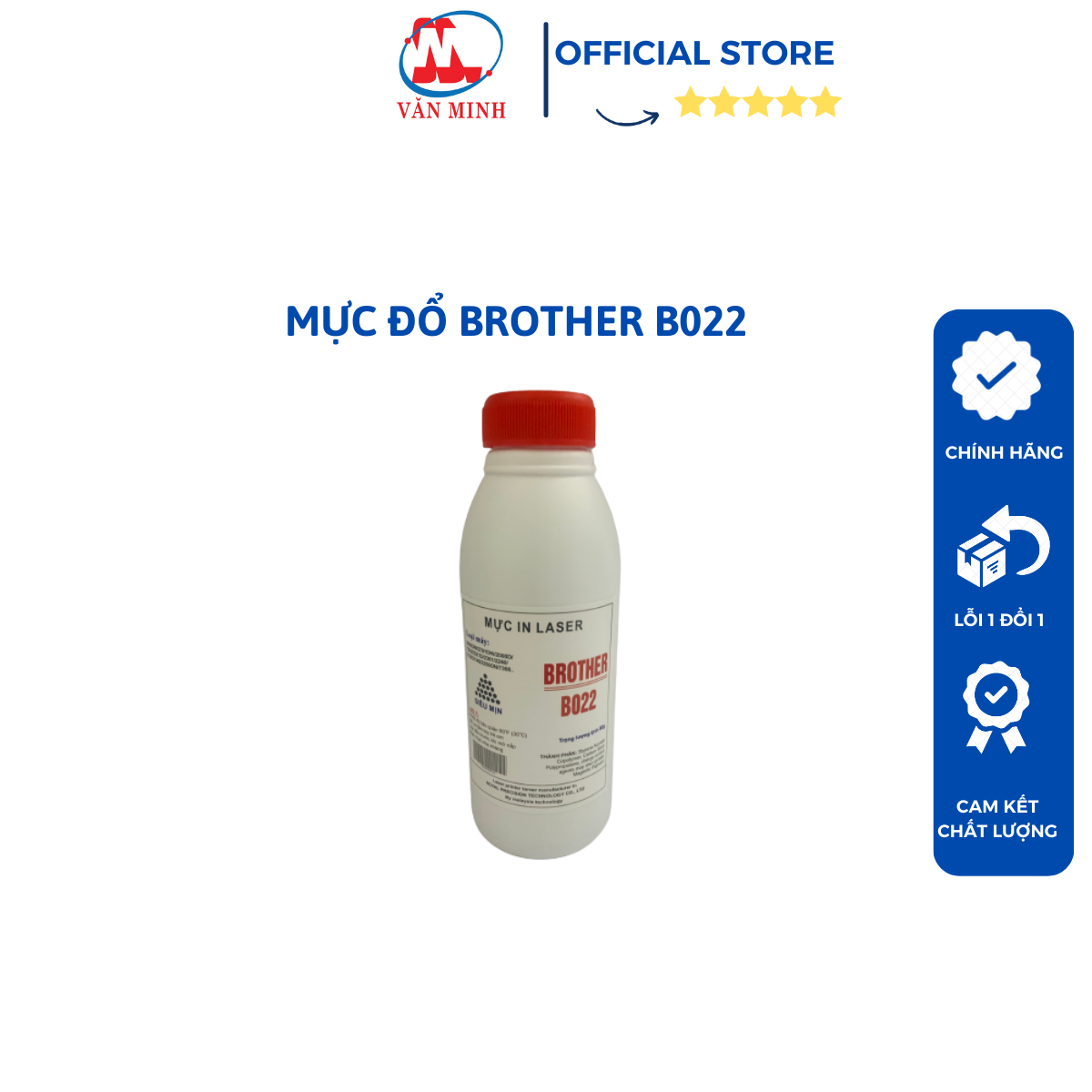 Mực đổ brother tn-b022: dùng cho hộp mực máy in brother b2080dw, b2000d, b7535dw, b7715dw, mực nạp b022 80grams