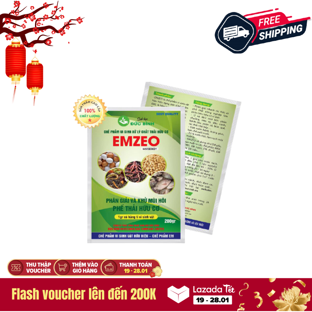Chế phẩm sinh học Emzeo KHỬ MÙI HÔI RÁC THẢI HỮU CƠ HIỆU QUẢ
