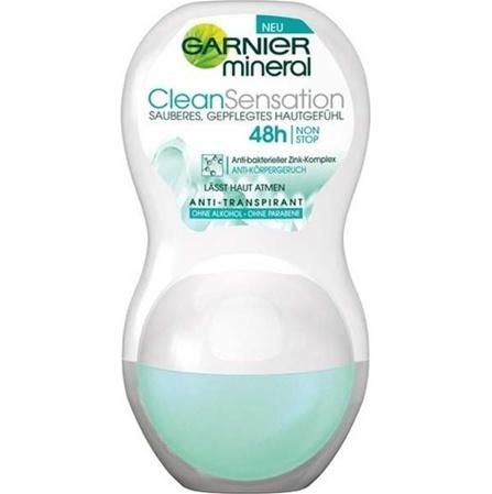 Lăn khử mùi khoáng 48h Garnier Mineral Clean Sensation 50ml