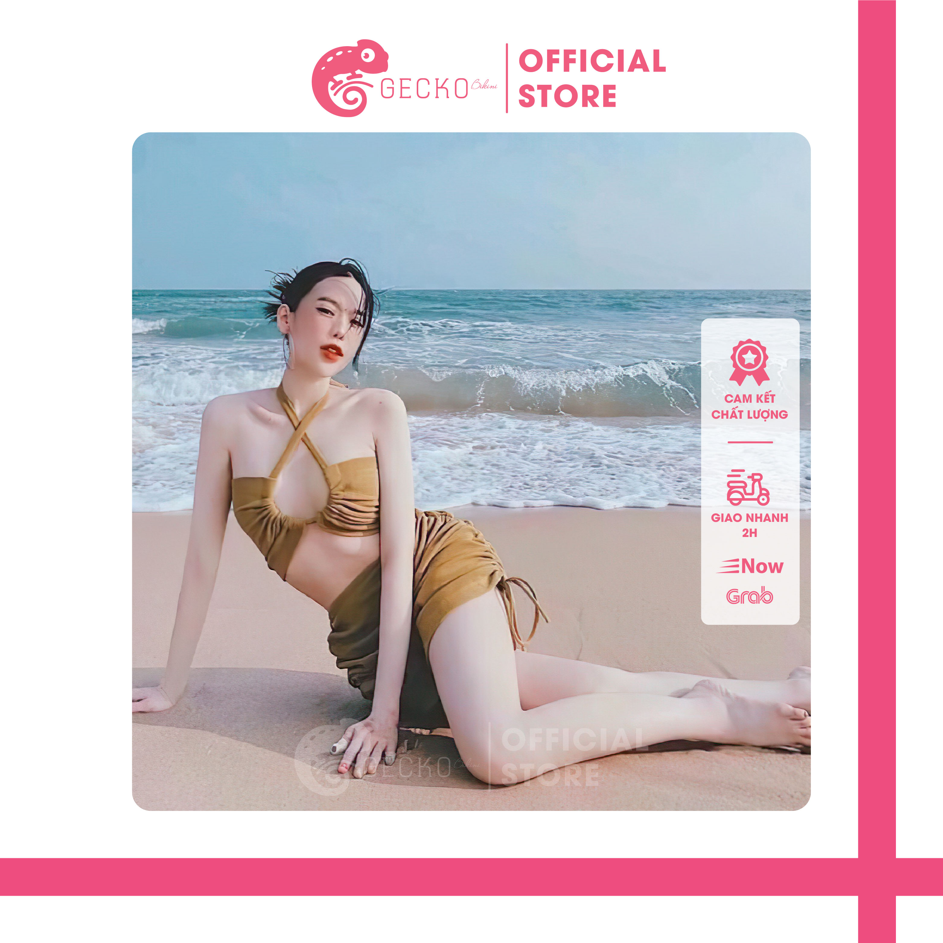Bikini 2 mảnh quần váy kín đáo