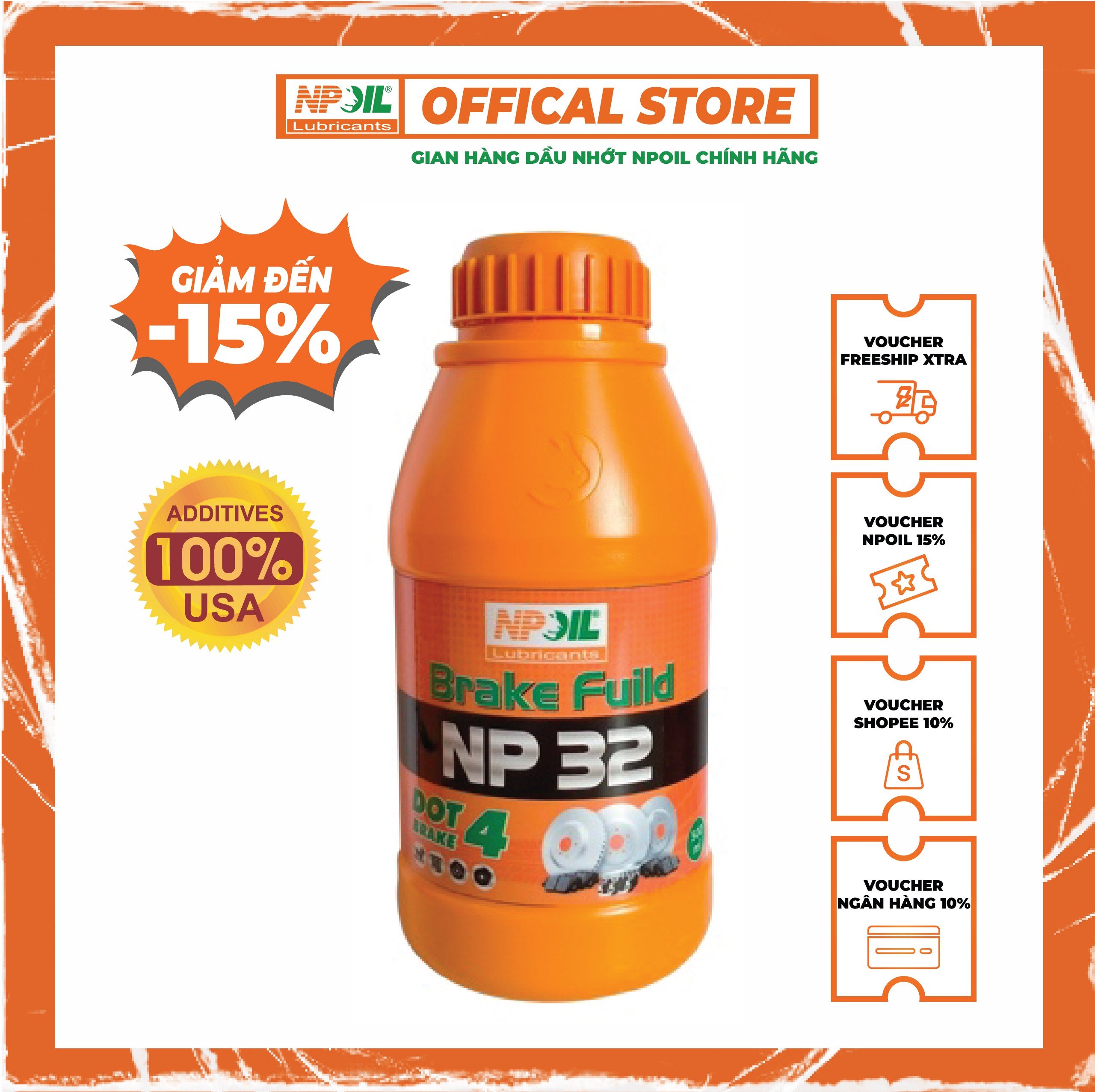 Npoil - dầu thắng np 32 - dot 4 - 0,5kg