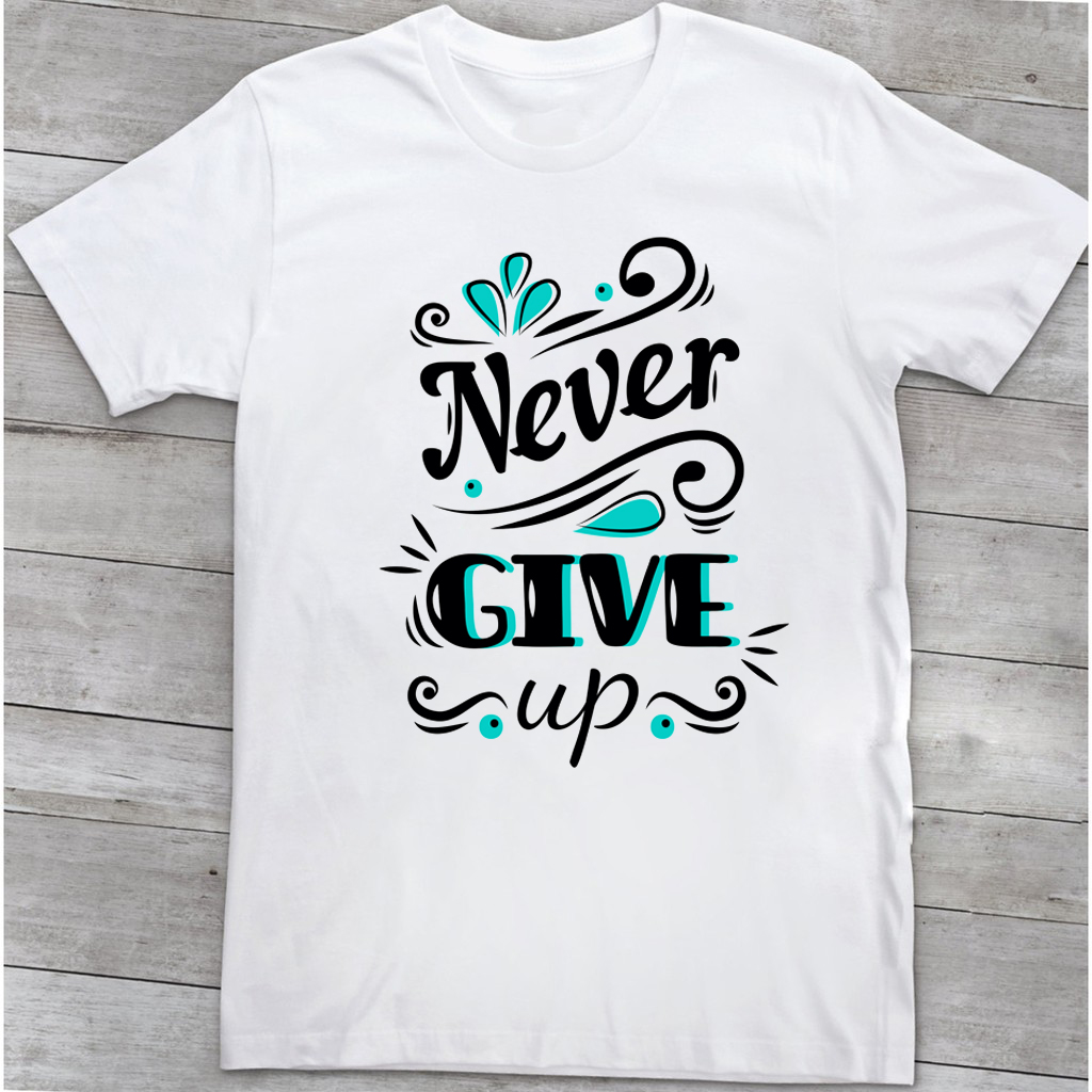 [HCM](Tặng 1 khẩu trang vải xu - Trợ giá vận chuyển) Áo thun nam form body in hình Never Give Up cực đẹp vải dày mịn mát hình in nhiệt bền màu tươi không nhoè