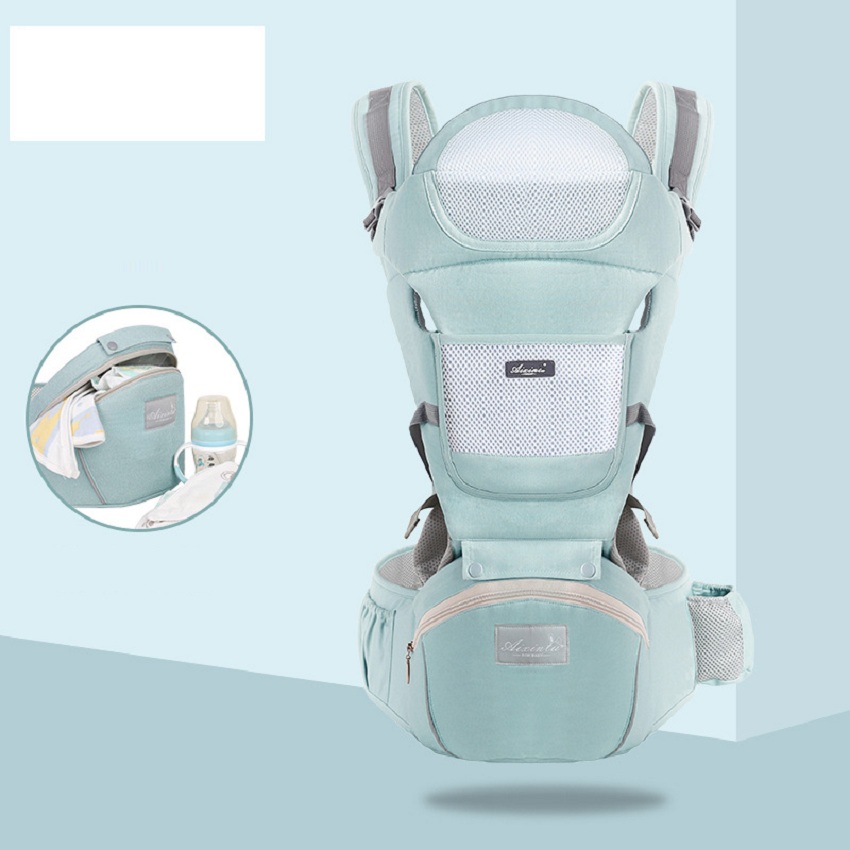 Đai địu em bé có bệ ngồi ( hộp tì đựng đồ) chống gù lưng giúp khung xương con phát triển tự nhiên, đai điệu trẻ em siêu mềm giúp cha mẹ giảm đau mỏi vai lưng khi địu con lâu - sản phẩm tiện ích cao cấp