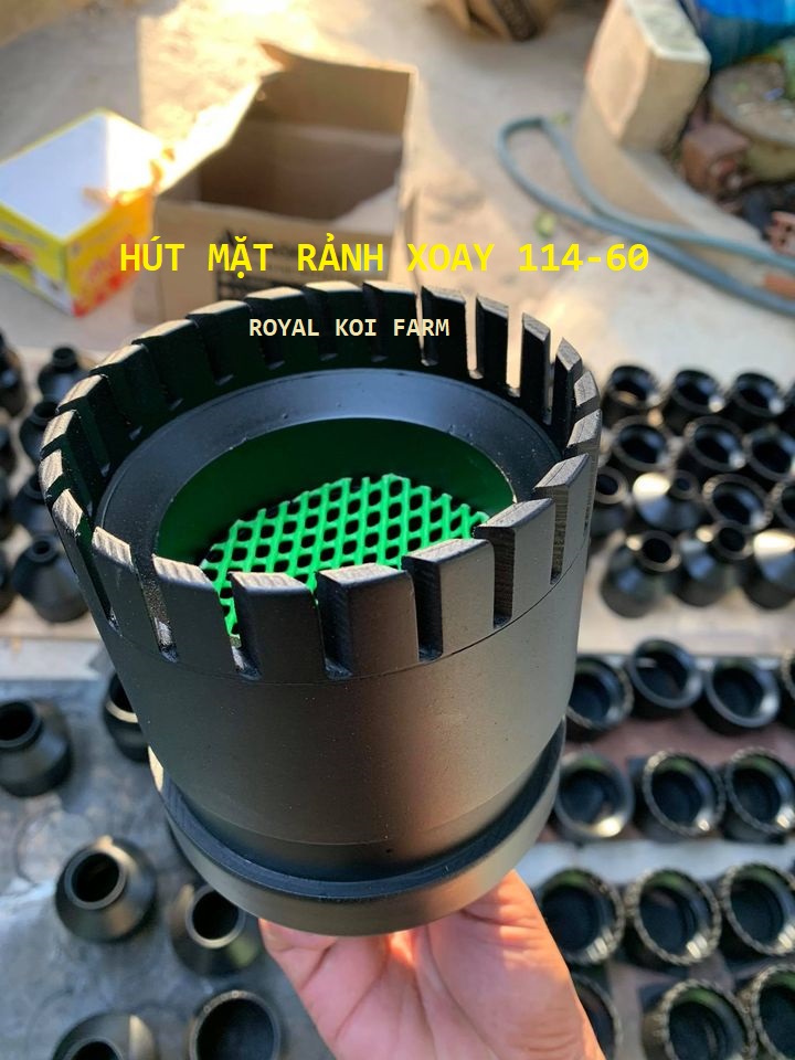 Hút mặt rảnh xoay hút mặt hồ cá koi phi 114-60