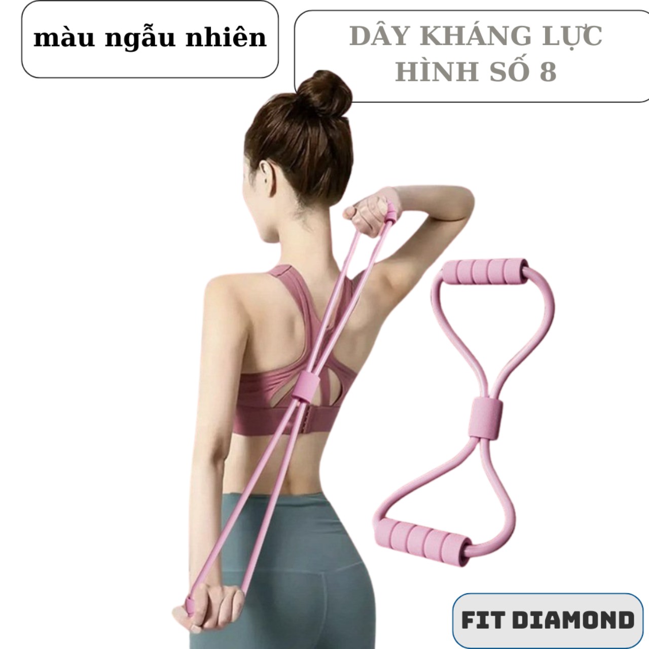 Dây kéo lưng, Dây tập thể dục, tập gym, tập cơ bụng thông minh ( Màu Ngẫu Nhiên )