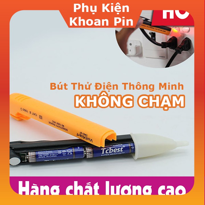Bút thử điện điện tử xuyên tường, có đèn led thông minh IAC-D (P096)