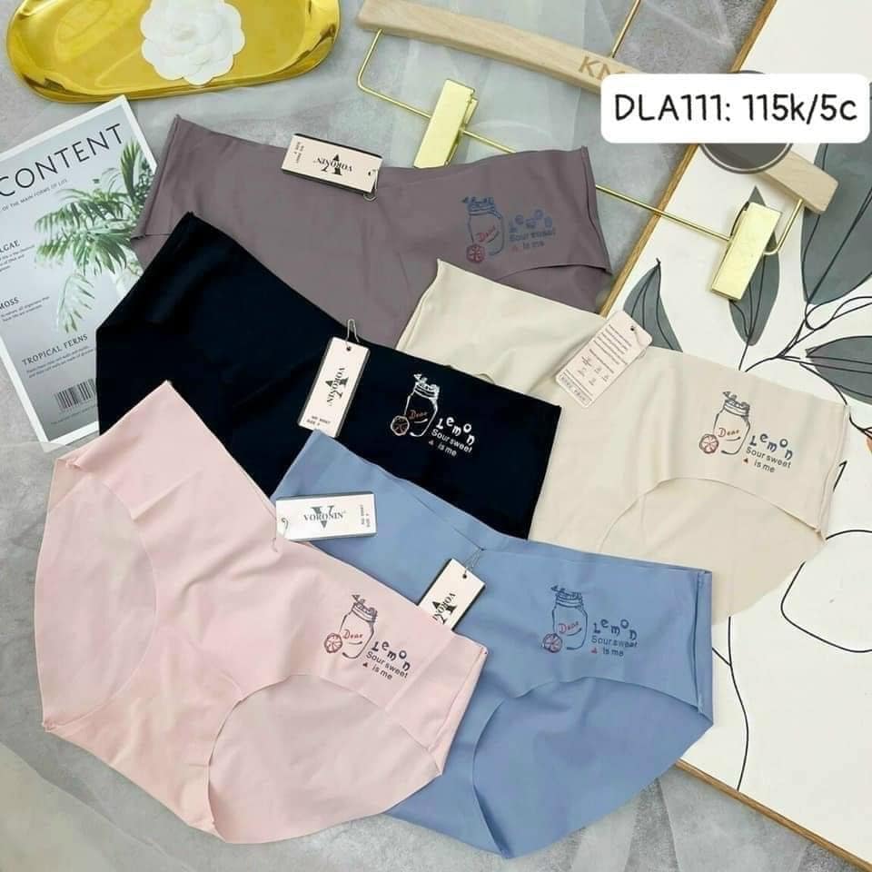 Quần chip lót nữ đúc su không đường may thun lạnh dễ thương sexy Set 5c quần lót su 9067 CHIBEST DLA111