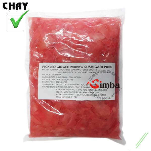 Gừng hồng ngâm chua sushi - 1.5kg