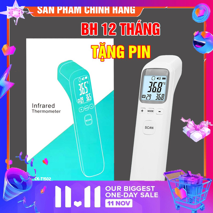 Nhiệt kế tử hồng ngoại đo trán - đo nhệt độ cơ thể ck-t1803 - ck-t1502 máy đo thân nhiệt - đo nước