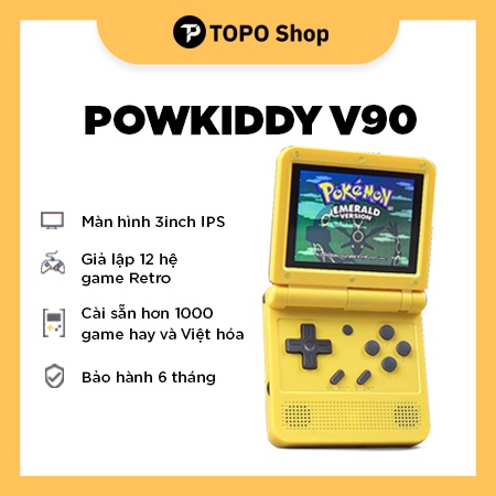 [Mã 99ELHA giảm 7% đơn 300K] Powkiddy V90 - Giả lập hơn 13 hệ game Retro, màn hình 3 inch IPS