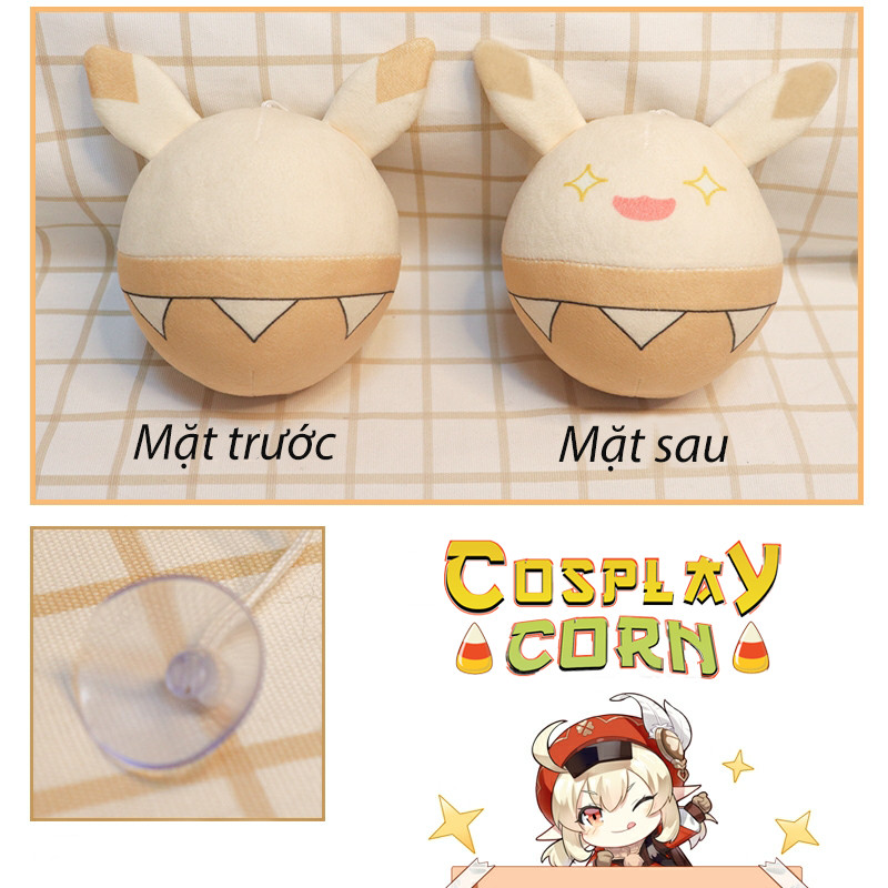 Gấu bông Genshin Impact Kaboom trắng nhiều cảm xúc của nhân vật Klee - Gấu bông Kaboom nhiều cảm xúc Klee Genshin Impact