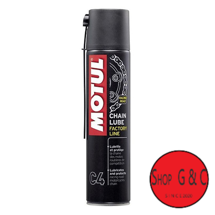 Chai xịt dưỡng sên - xích Motul C4 Factory Line 400ml