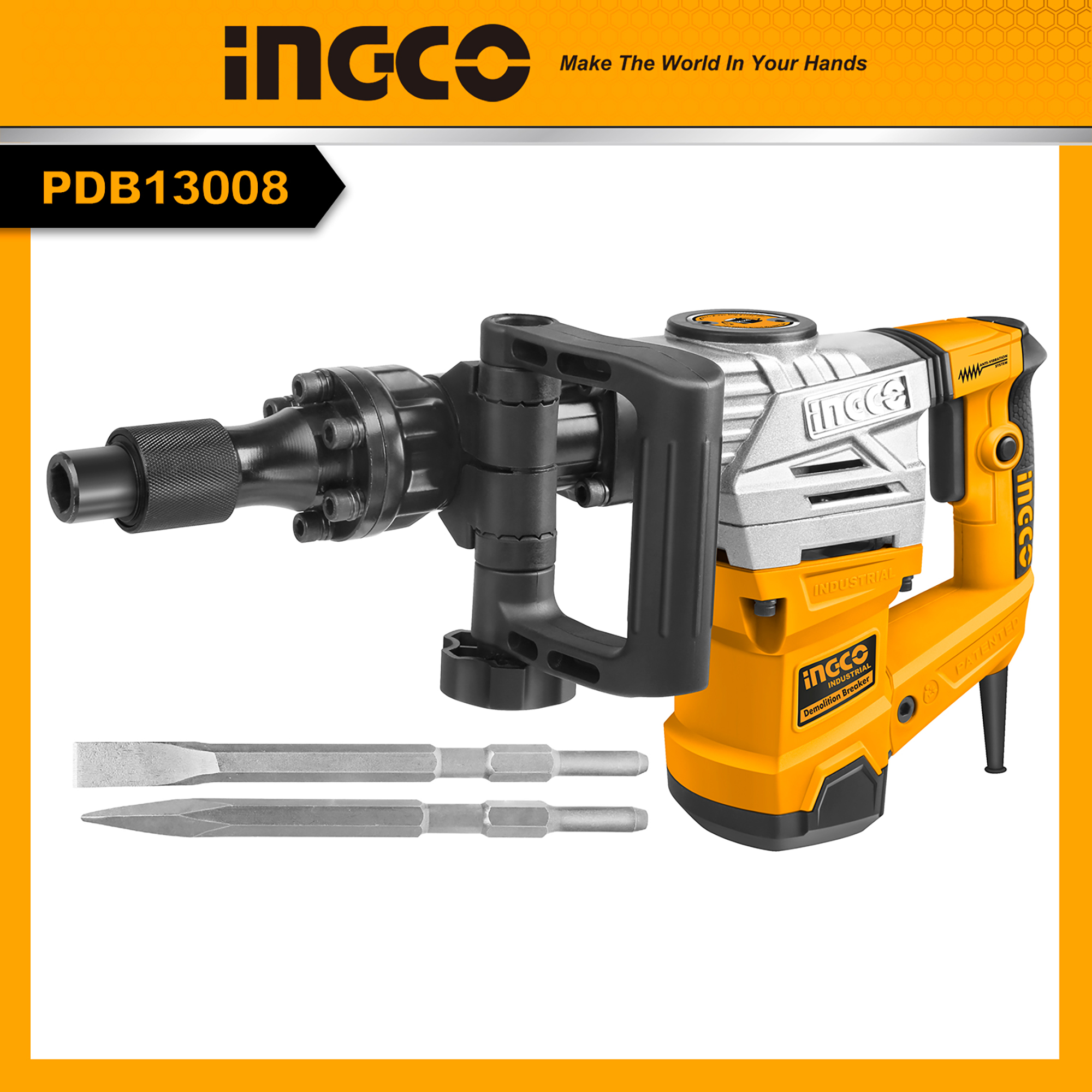 Máy đục bê tông ingco pdb13008
