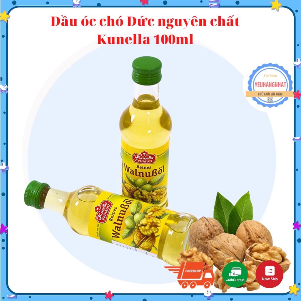 Dầu óc chó Kunella Feinkost WalnuBol 100ml (Đức)