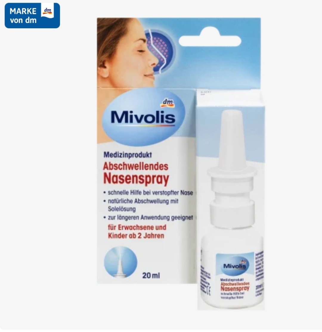 - Xịt Thông Mũi 20ml - Mivolis Abschwellendes Nasenspray, 20 ml
