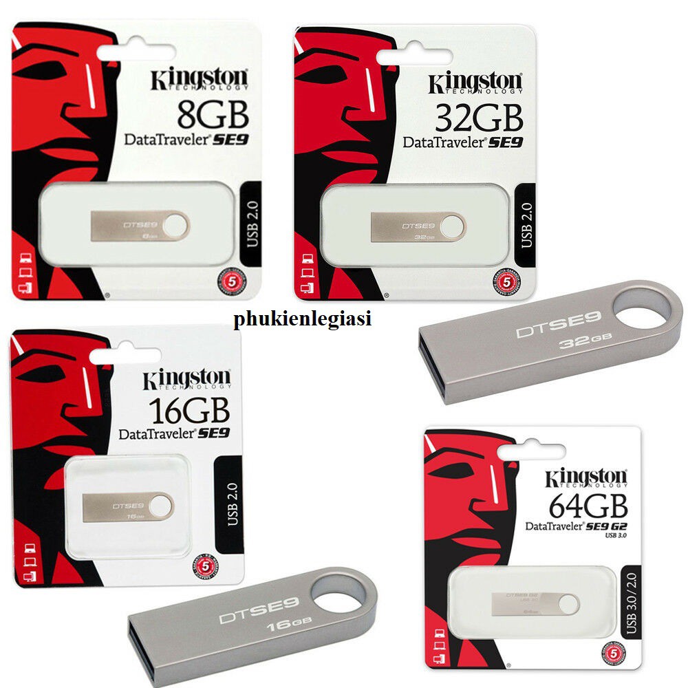 USB Kingston Vỏ sắt chống nước 128Gb64Gb/32Gb/16Gb/8Gb/4Gb DataTraveler SE9 G2