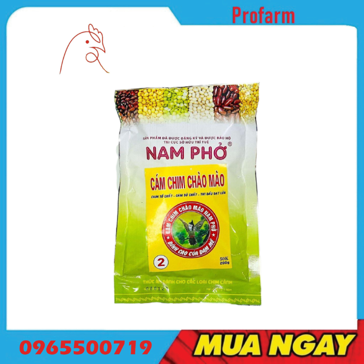 Cám chim chào mào số 1,2 nam phở 200g date mới nhất