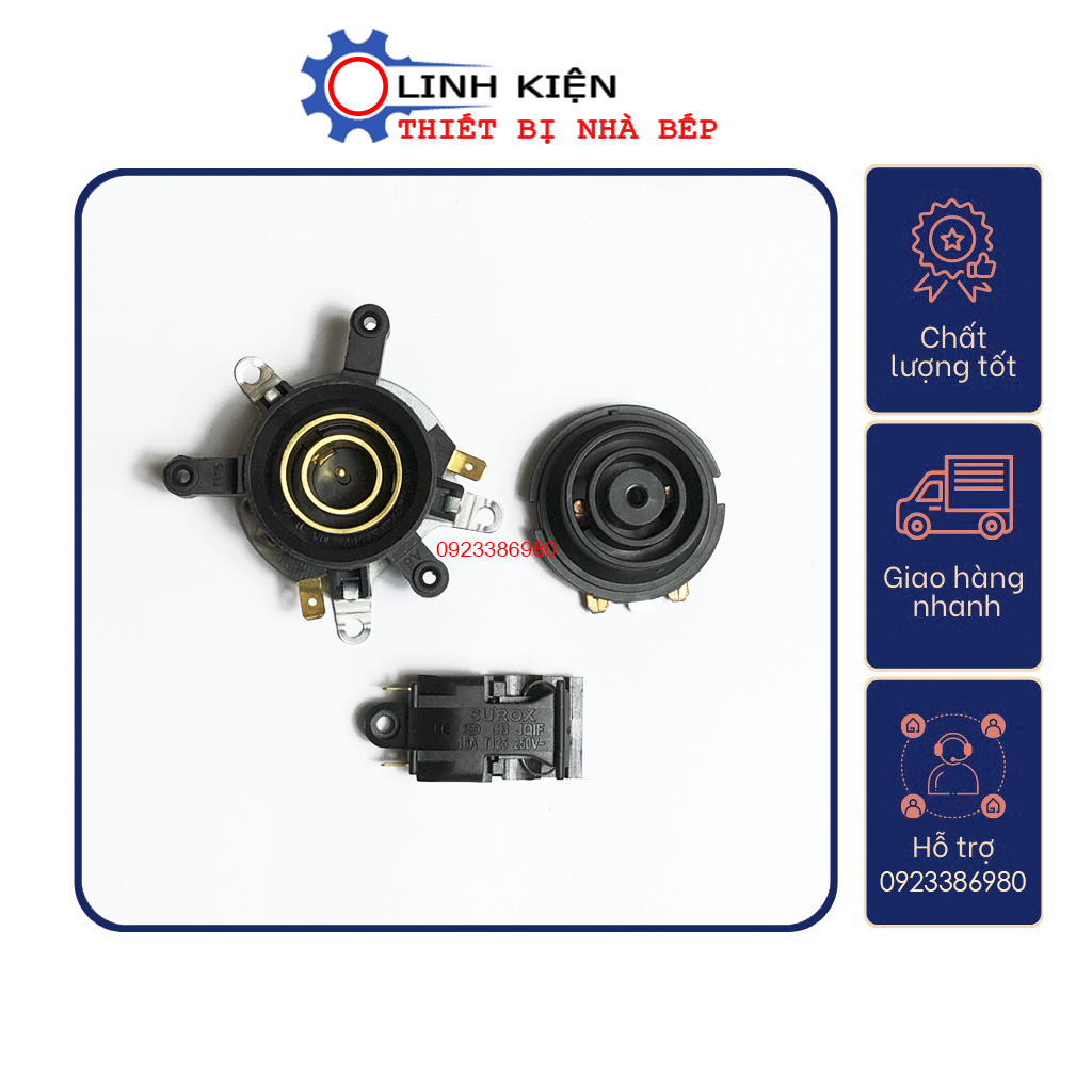 Bộ 3 món: Chân đế, chân ấm và công tắc ấm siêu tốc Sunhouse