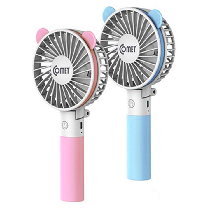 Quạt mini cầm tay tích điện comet crf0803 hồng - bảo hành 12 tháng đổi mới 100%