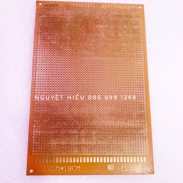 Mạch phíp đồng đục lỗ 12x18