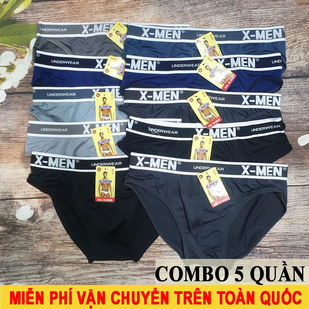 [HCM]Combo 5 Quần Lót Nam Sịp Nam X.men - Thun Lạnh Cao Cấp