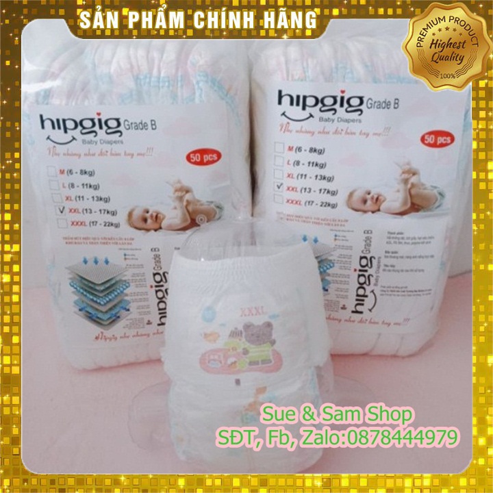 Tã quần hipgig a - 50 miếng đủ size